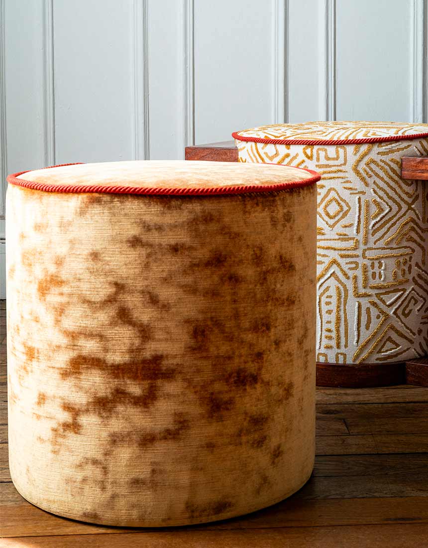 Ottoman OSMAN - Collection ADEONA et le pouf seul OSMAN
