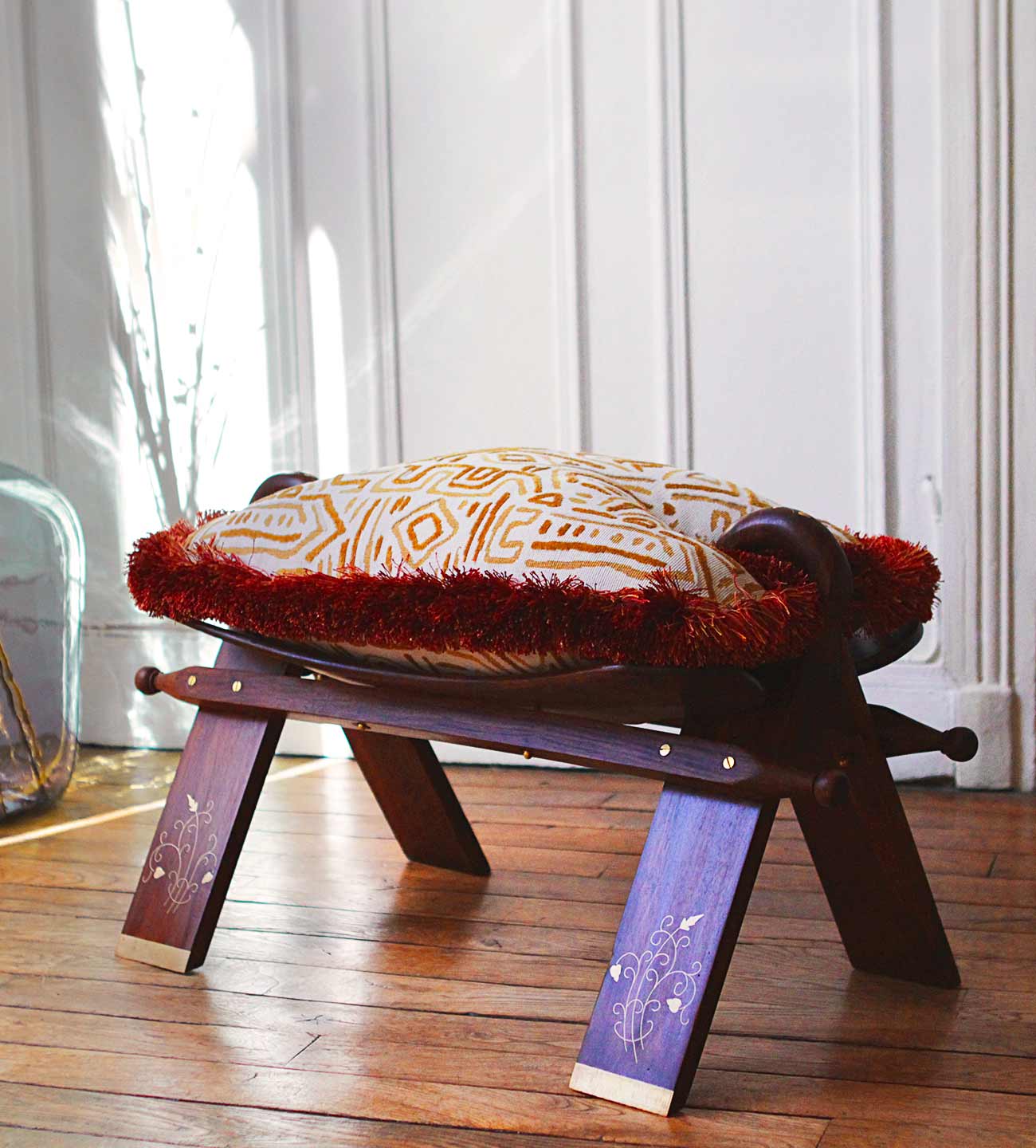 Tabouret Selle de chameaux BADAWI - Collection ADEONA
